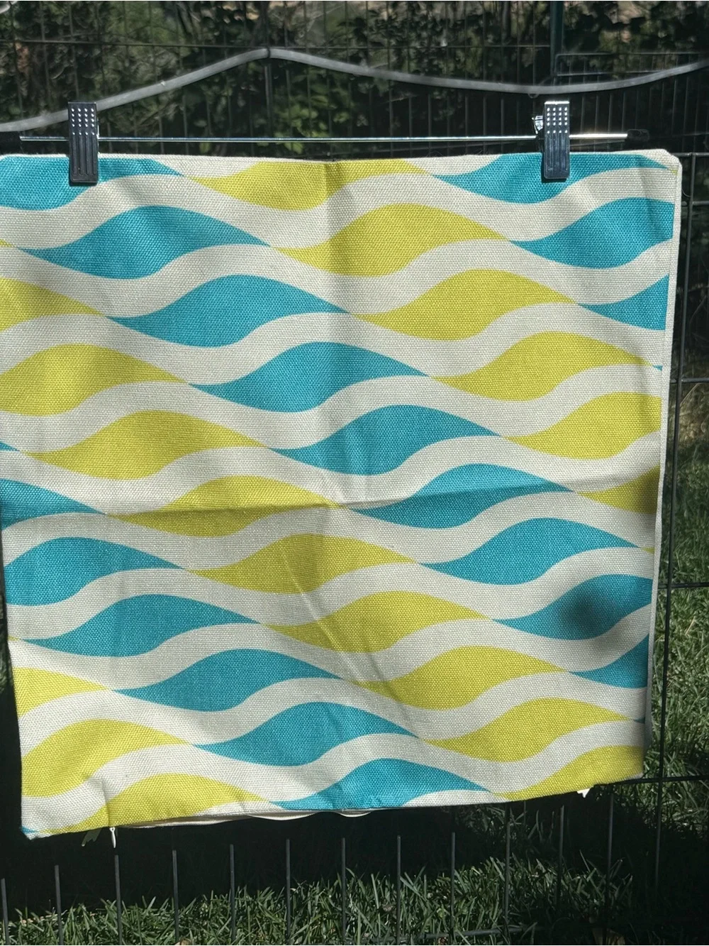 Accent Pillow Covers in Turquoise and Lime, set of 4